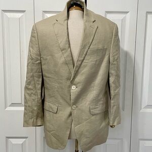 Ralph Lauren Tan Linen Blazer for Men Size 38S